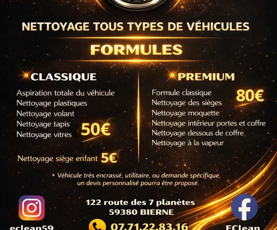 Nettoyage automobile 