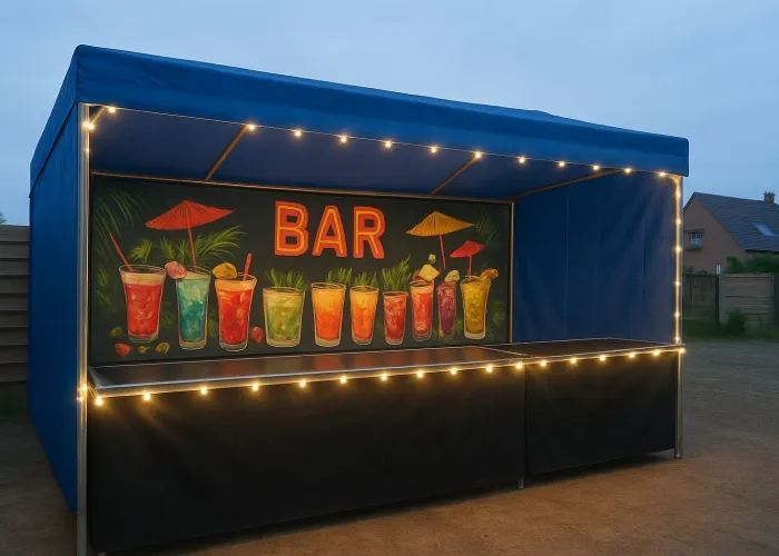 Location stand buvette barnum bar kiosque tonnelle comptoir