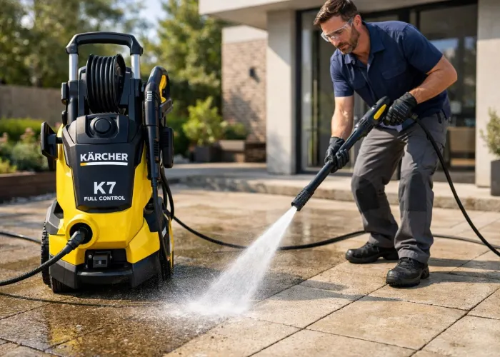 Location Kärcher K7 Full Control, terrasse, façade, voiture, disponible rapidement